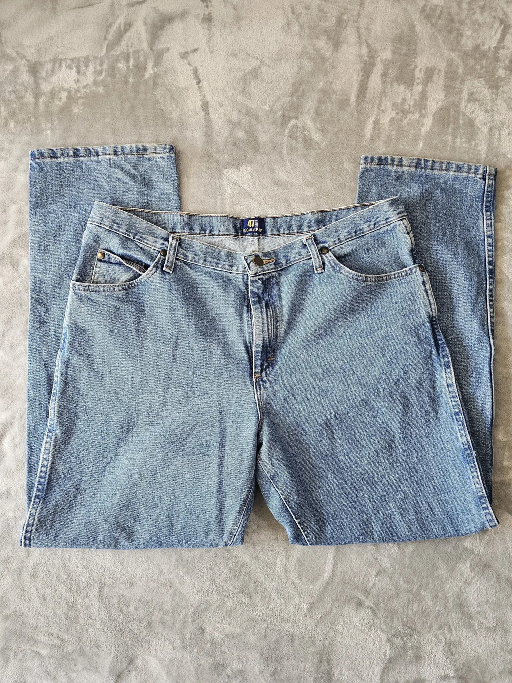 Wrangler Men's Medium Blue Straight‎ Leg Jeans Sz 38
